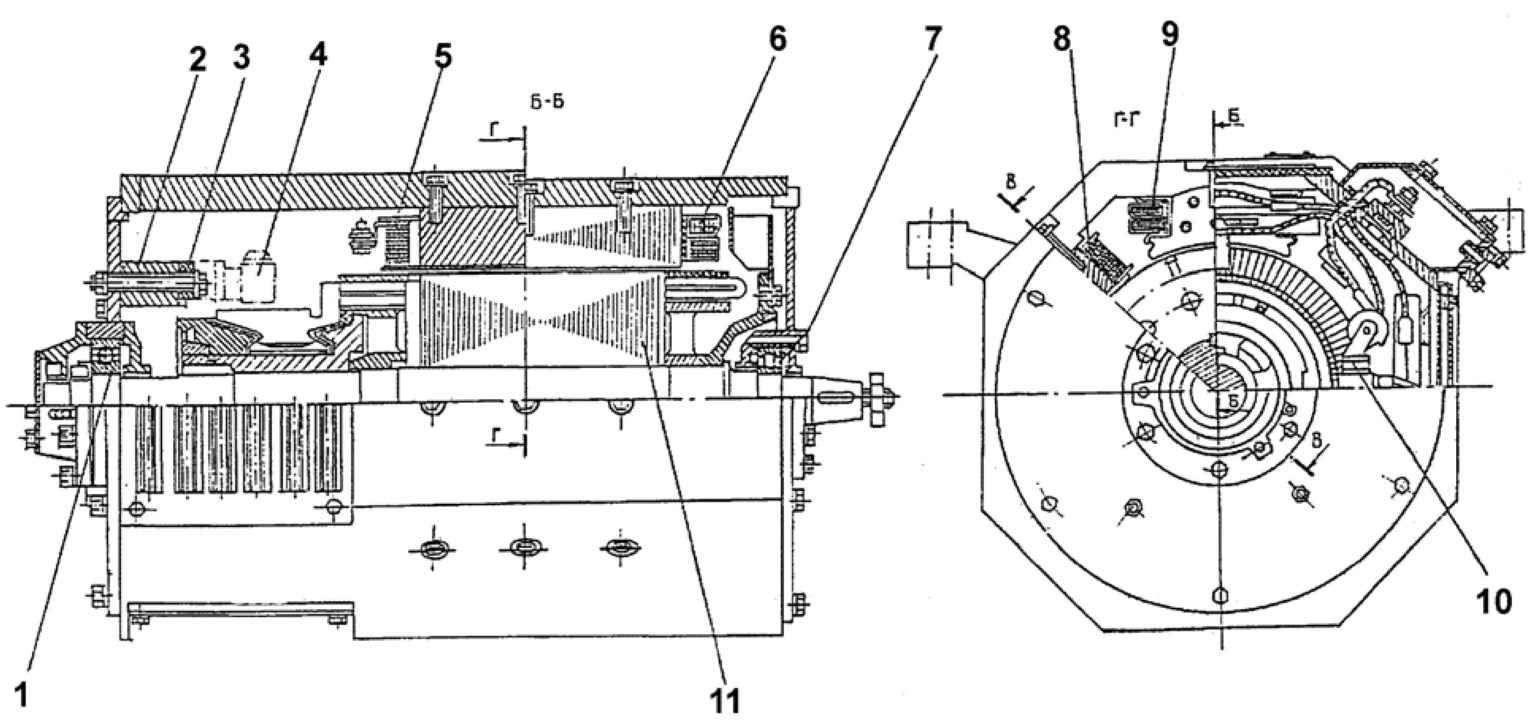Тяговый электродвигатель чертеж