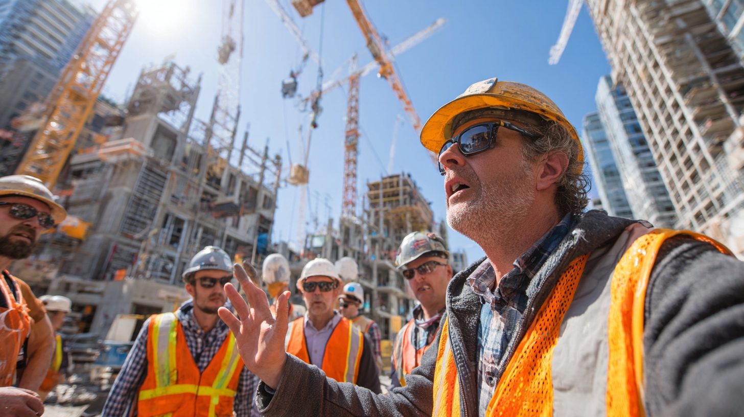 Машинист делится советами на стройке